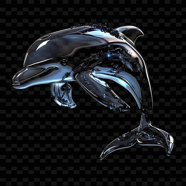 PSD a dolphin that has the word dolphin on it