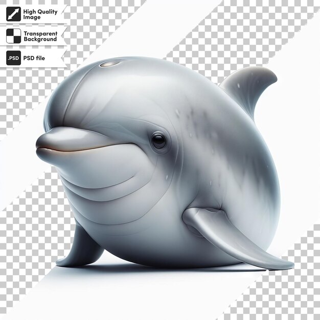 PSD a dolphin that has the word dolphin on it