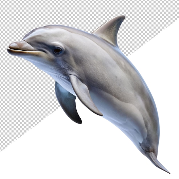 PSD dolphin on transparent background