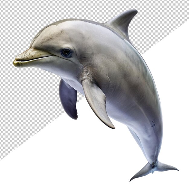 PSD dolphin on transparent background