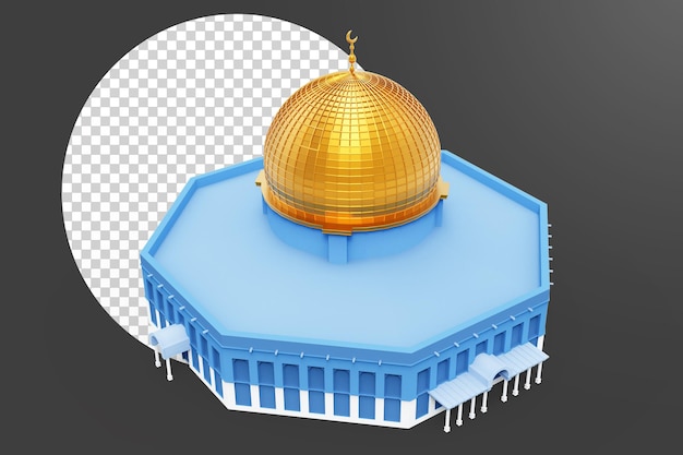 The dome of the rock color changing background