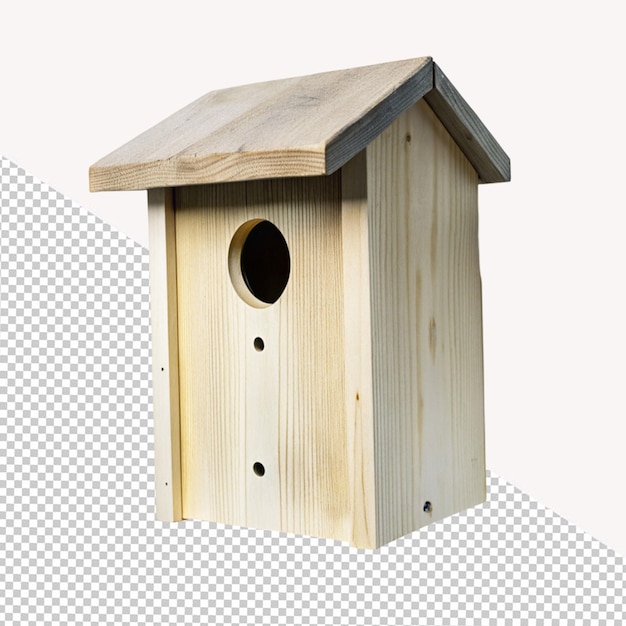 PSD domek dla ptaków na przezroczystym tle
