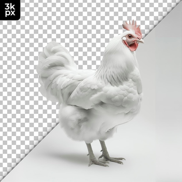 PSD domestic fowl isolated on transparent background