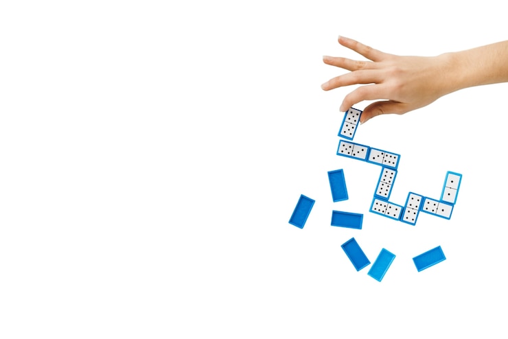 PSD domino game isolated