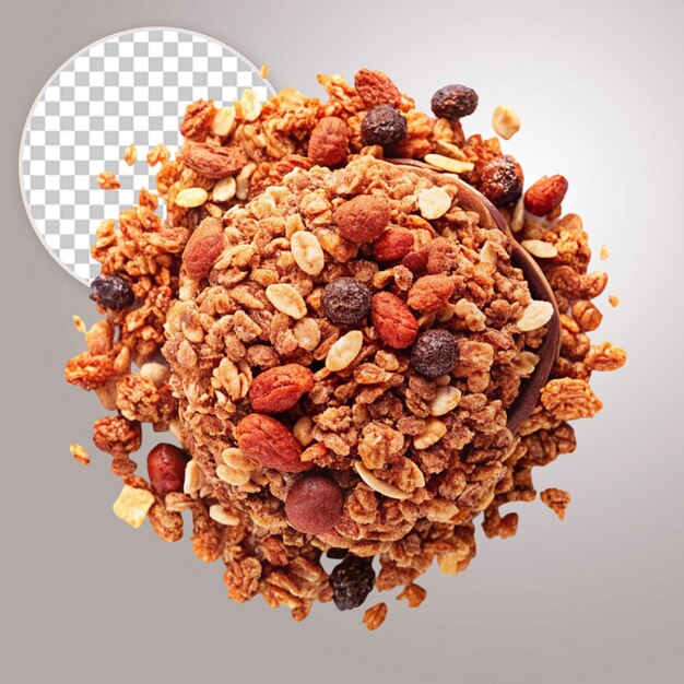 Domowy Granola Na Przezroczystym Tle