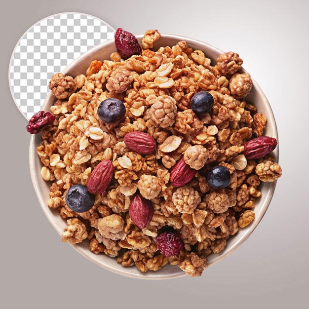 Domowy Granola Na Przezroczystym Tle