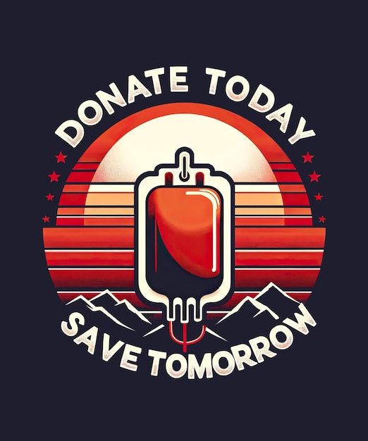 PSD donate today save tomorrow blood drive tee