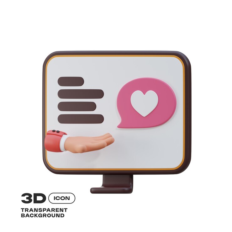 PSD donation 3d icon png template