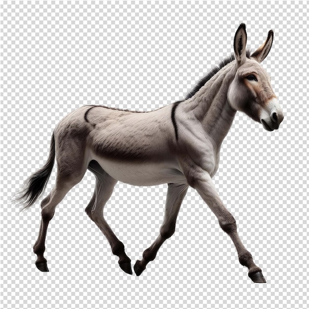 PSD a donkey is running on a grid with a picture of a donkey