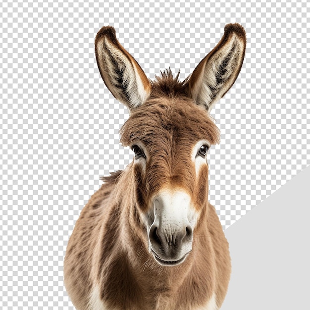 PSD donkey isolated on transparent background png