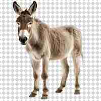 PSD donkey isolated on transparent background psd file