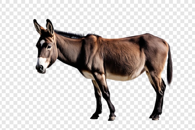 PSD donkey png geïsoleerd op transparante achtergrond