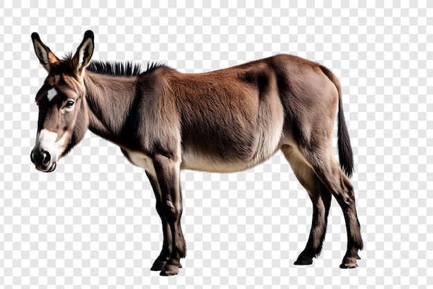 PSD donkey png isolated on transparent background