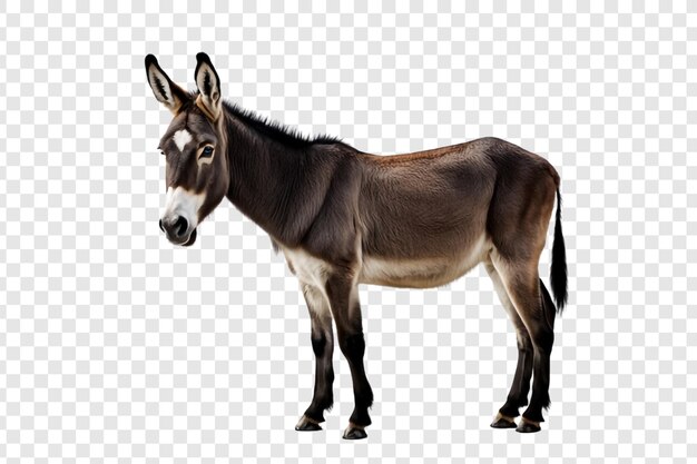 PSD donkey png isolated on transparent background