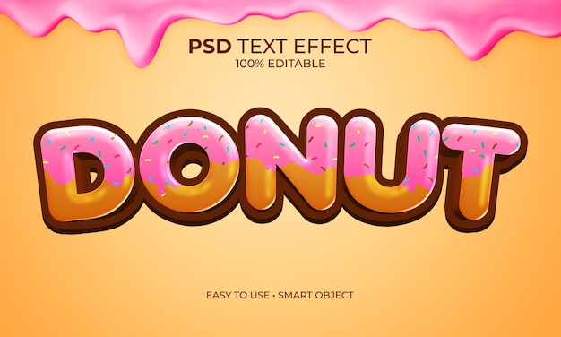 DONUT CAKE TEXT EFFECT