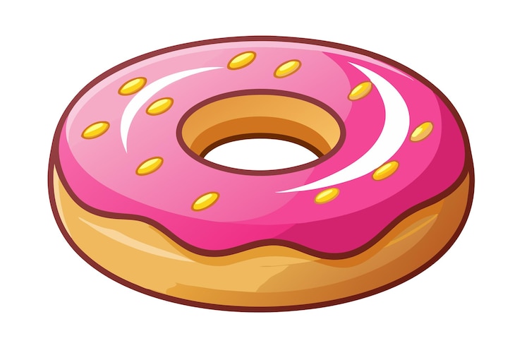 PSD donut fantasy decadent and irresistible morning indulgence