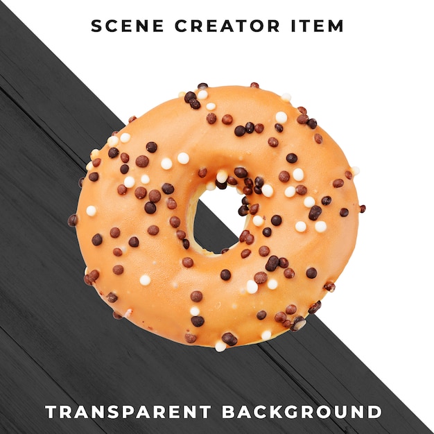 Donut-object op transparante PSD