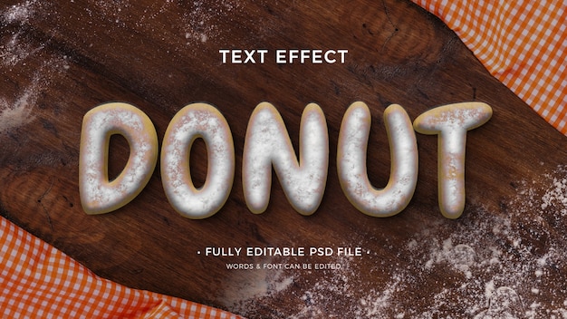 Donut-teksteffect