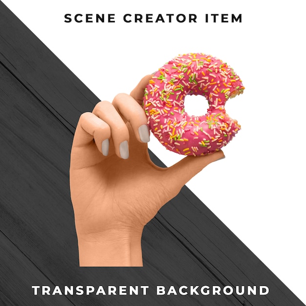 PSD donut transparent psd