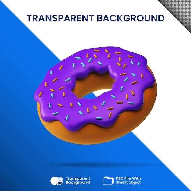 PSD donut transparent