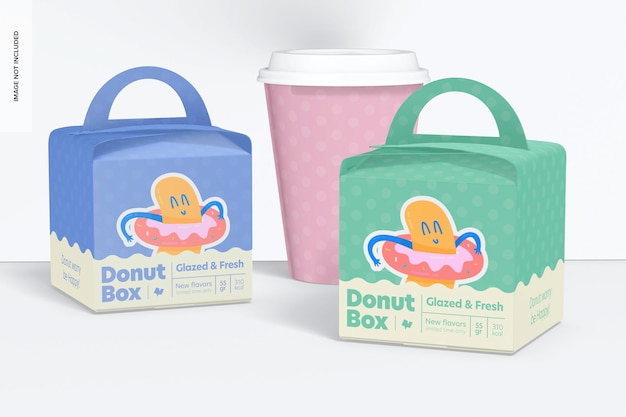 Donutboxen met handvatmodel