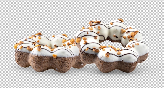 Donuts isolated on alpha layer