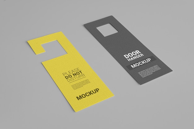 Door hanger mockup design