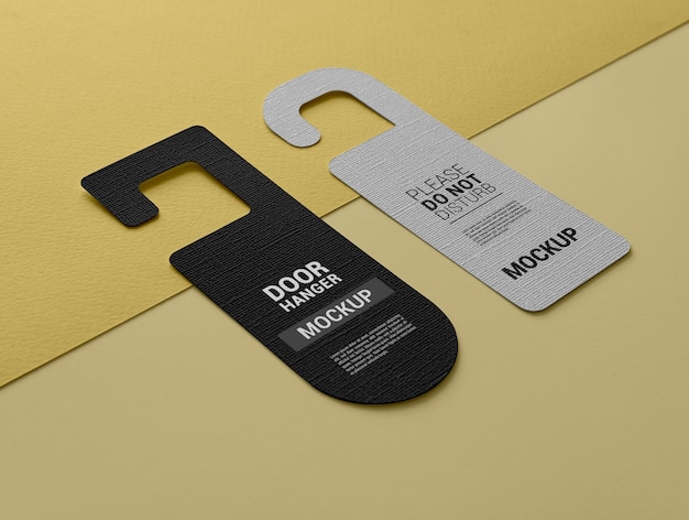 PSD door hanger mockup design