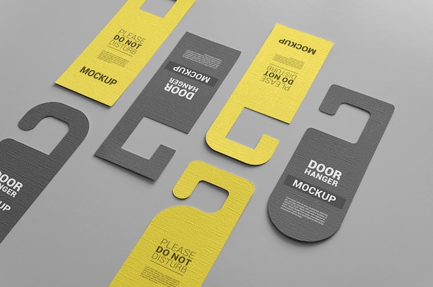 Door hanger mockup design