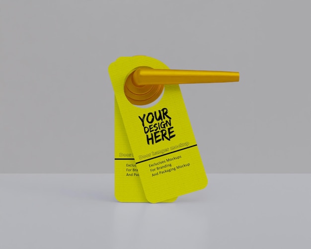 Door hanger mockup design