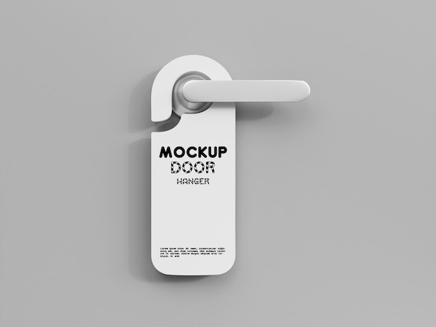 Door hanger mockup design