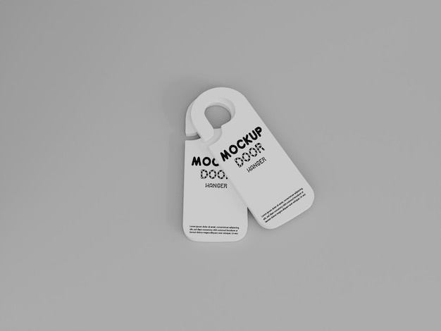 Door hanger mockup design