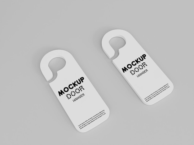 Door hanger mockup design