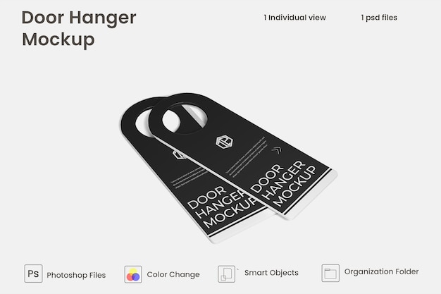 ドアハンガーモックアッププレミアムPsd