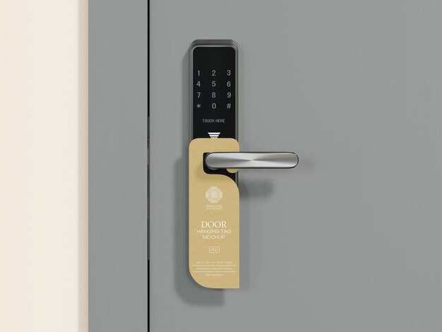 PSD door hanger mockup