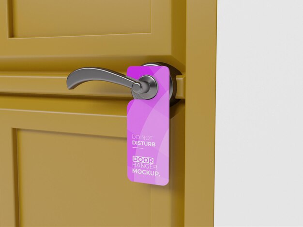 PSD door hanger mockup