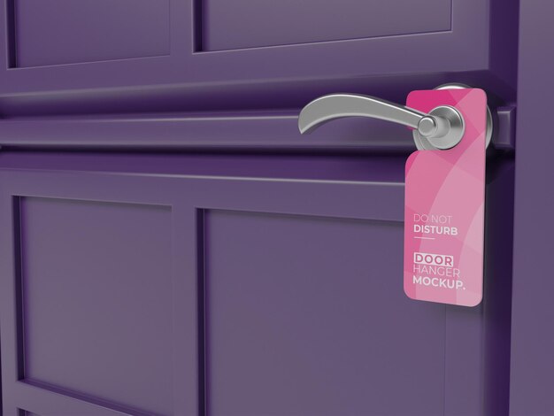 PSD door hanger mockup