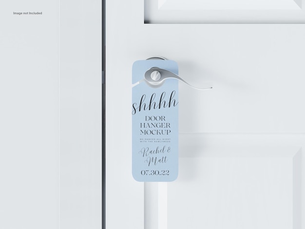 PSD door hanger mockup