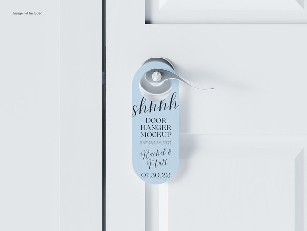 PSD door hanger mockup