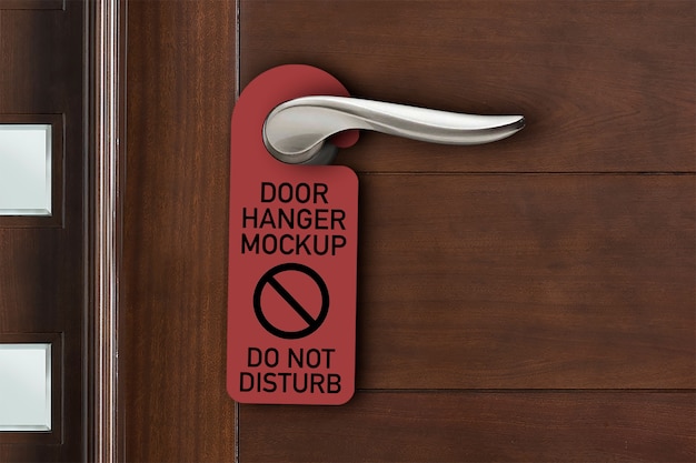 PSD door hanger mockup