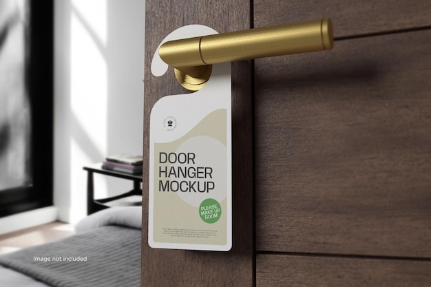 PSD door hanger mockup