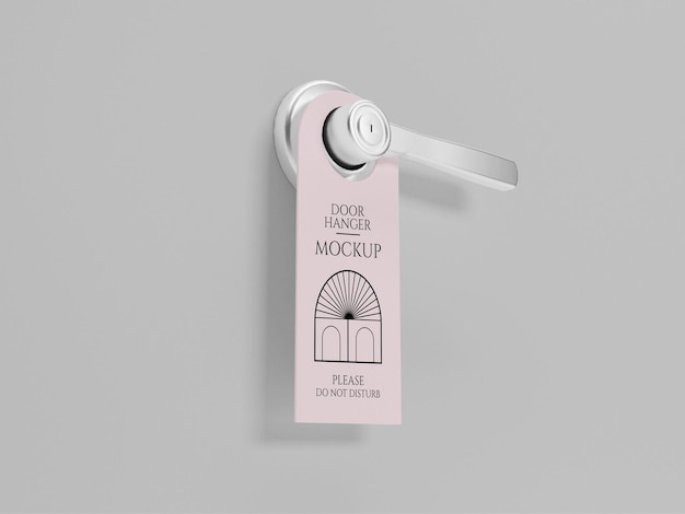 PSD door hanger mockups