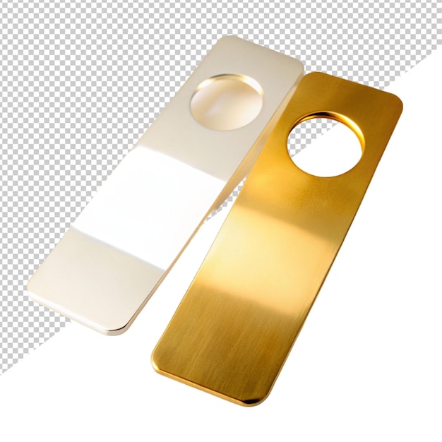 PSD door hanger on transparent background