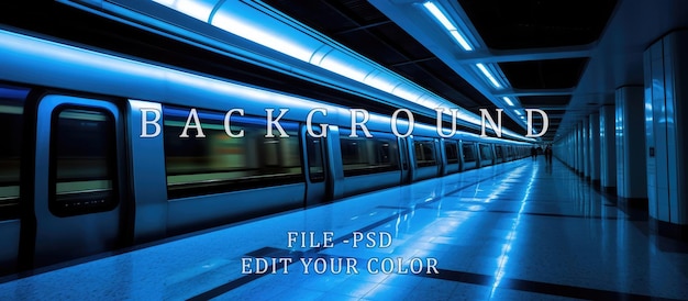 PSD door station rail blue light