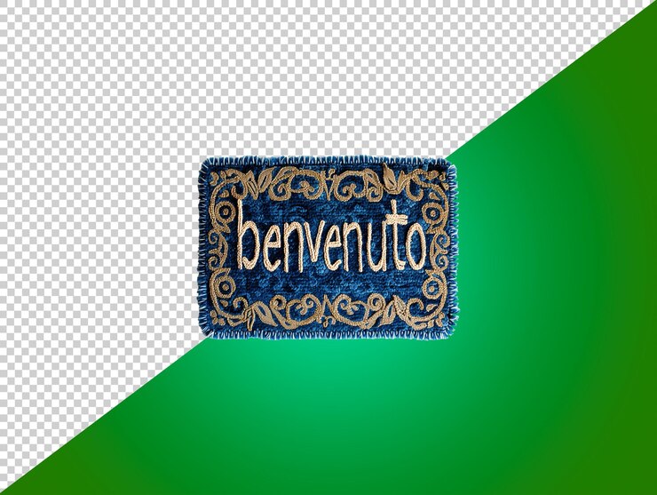 PSD doormat with transparent background