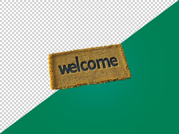 Doormat with transparent background