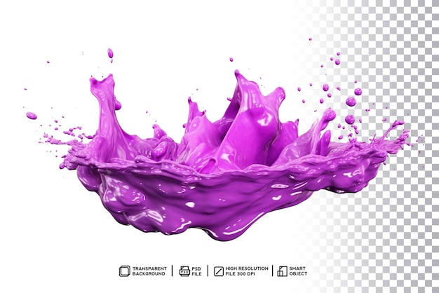 PSD doorschijnende paarse kleurplons op gestructureerde achtergrond in photoshop