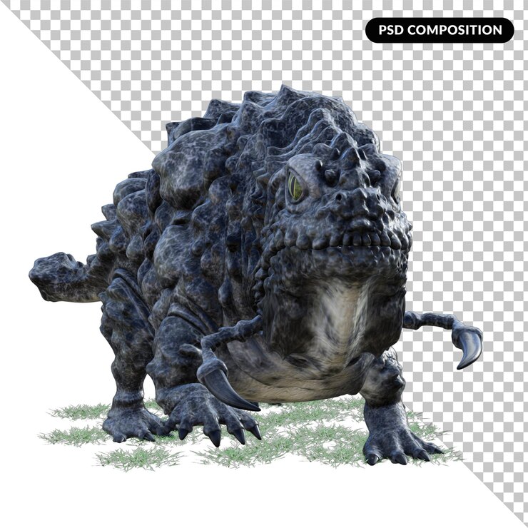 PSD dorpodon 孤立的 3d 渲染
