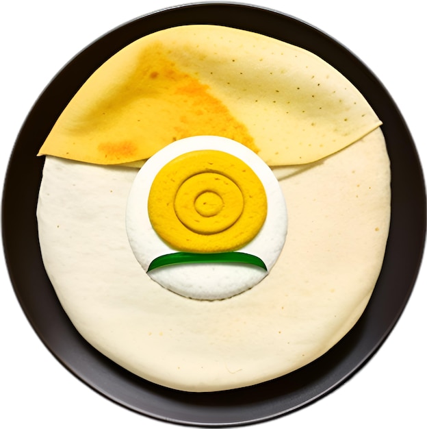 PSD dosa food icon cute colorful dosa icon