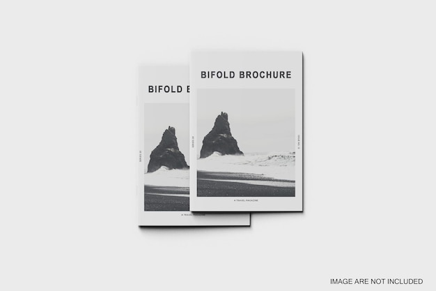 Double cover brochure mockup